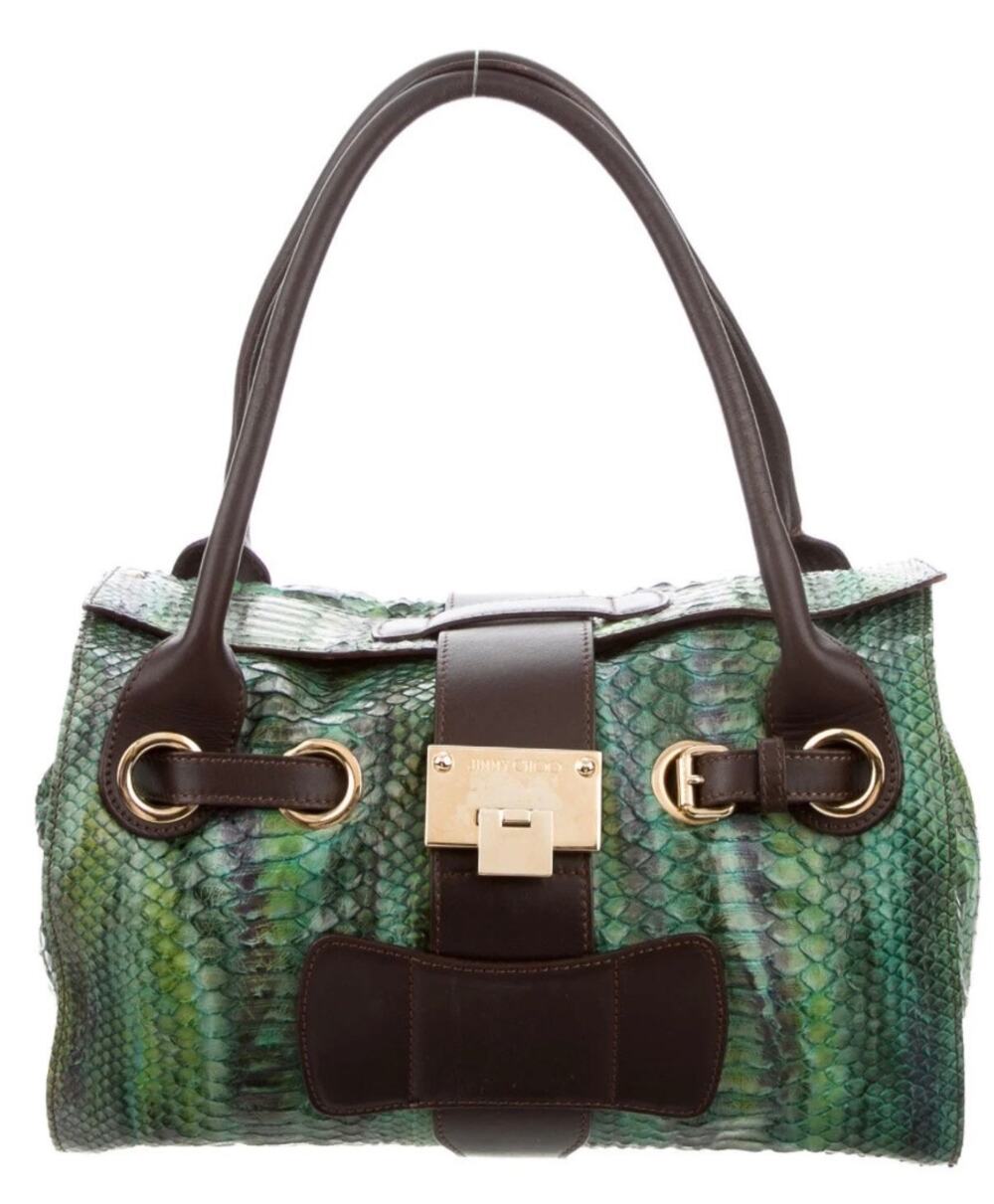 Jimmy Choo RARE Python Bag W/COA